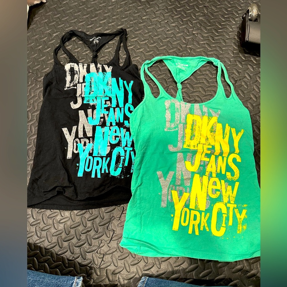 *2pk*LIKE NEW*Sz S*DKNY* raceback tank